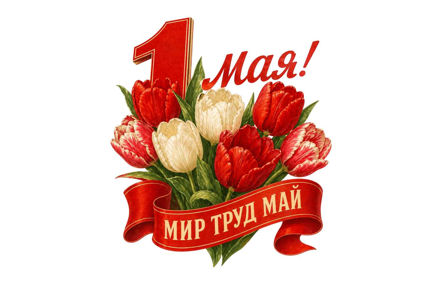 С Праздником Весны и Труда — 1 мая